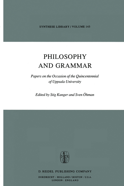 Philosophy and Grammar - 