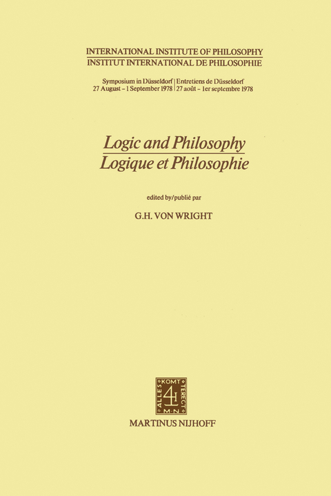 Logic and Philosophy / Logique et Philosophie - 