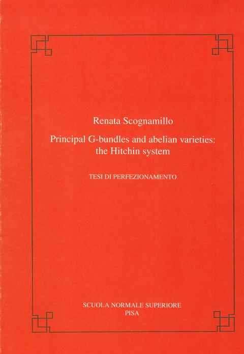 Principal G-bundles and abelian varieties: the Hitchin system - Renata Scognamillo