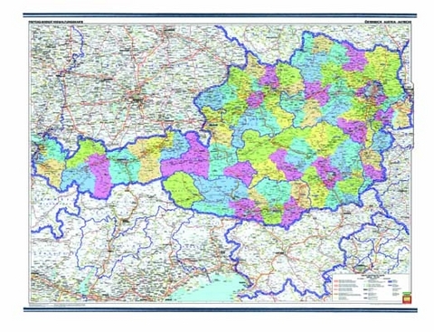 Österreich Verwaltung, 1:500.000, Markiertafel - 