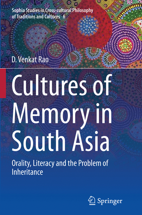 Cultures of Memory in South Asia - D. Venkat Rao