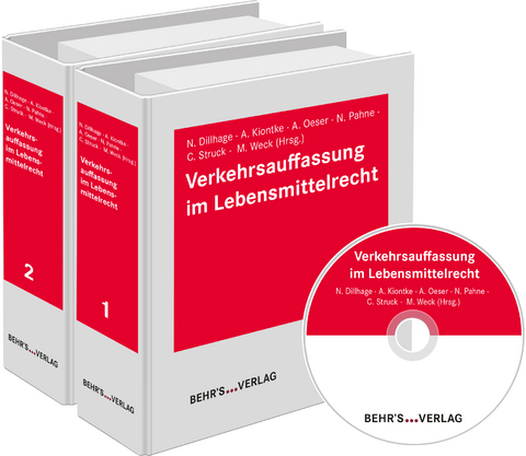 Verkehrsauffassung im Lebensmittelrecht - Dr. Norbert Dillhage, Dr. Andreas Kiontke, Dr. Anselm Oeser, Norbert Pahne, Christian Stuck, Dr. Markus Weck