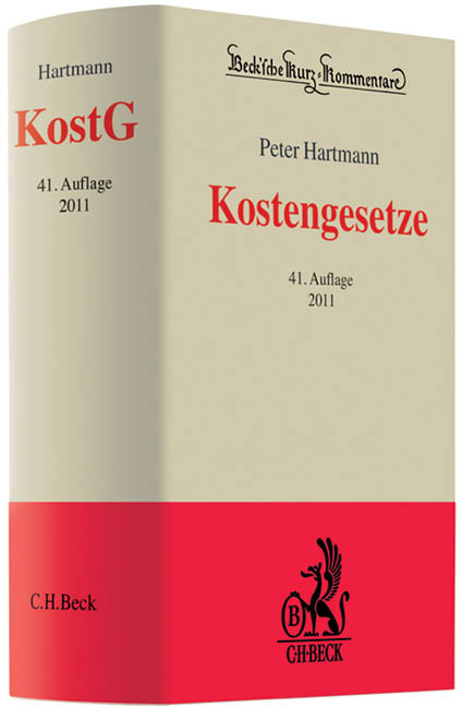 Kostengesetze - Peter Hartmann