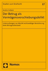 Der Betrug als Vermögensverschiebungsdelikt - Andrés Schlack