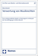 Verwertung von Musikrechten - Nike Schmidt