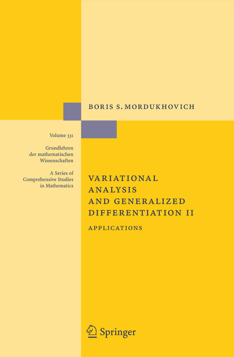 Variational Analysis and Generalized Differentiation II - Boris S. Mordukhovich