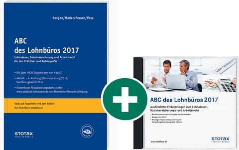 Kombi: ABC des Lohnbüros 2017 (Print+DVD) - Klaus Mader, Detlef Perach, Rainer Voss, Dietmar Besgen