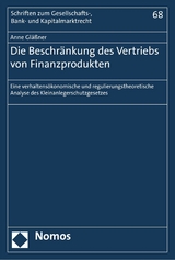 Die Beschränkung des Vertriebs von Finanzprodukten - Anne Gläßner