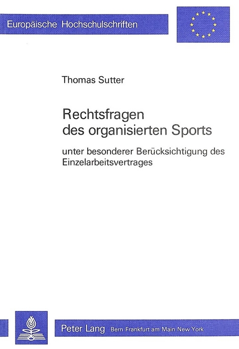 Rechtsfragen des organisierten Sports