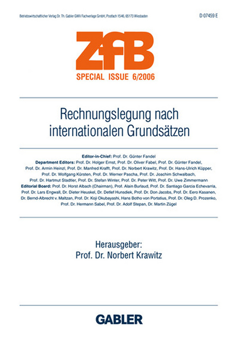 Rechnungslegung nach internationalen Grundsätzen - 