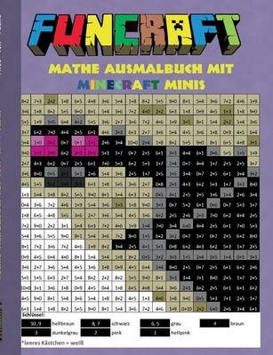 Funcraft - Mathe Ausmalbuch: Minecraft Minis (Cover Enderdragon)