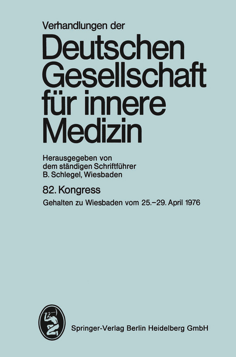 82. Kongreß - Professor Dr. B. Schlegel