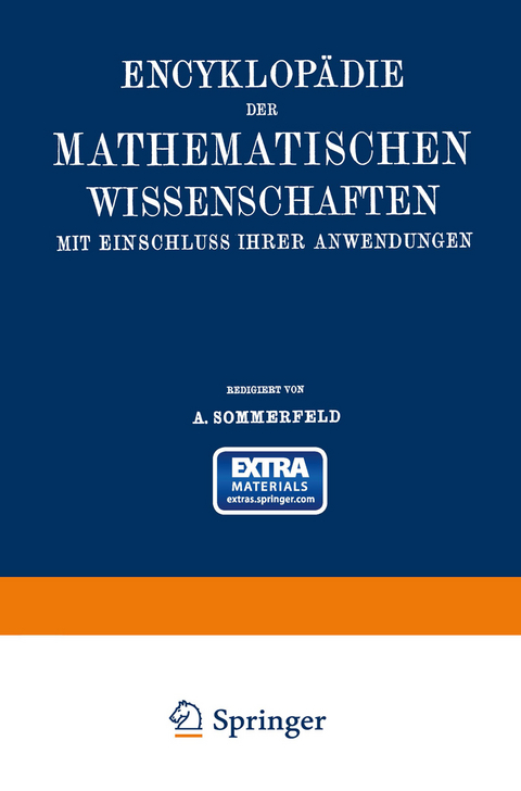 Encyklopädie der mathematischen Wissenschaften mit Einschluss ihrer Anwendungen - Sommerfeld Arnold