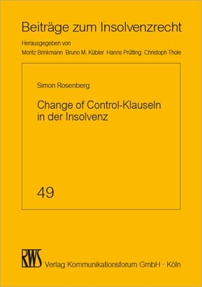 Change of Control-Klauseln in der Insolvenz - Simon Rosenberg