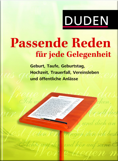 Duden – Passende Reden für jede Gelegenheit - 