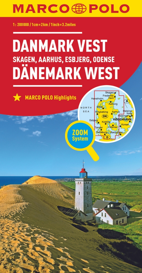 MARCO POLO Regionalkarte Dänemark West 1:200.000