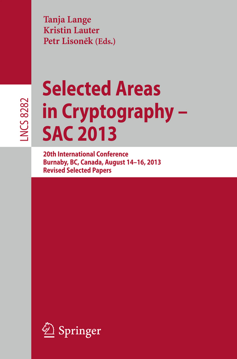 Selected Areas in Cryptography -- SAC 2013 - 