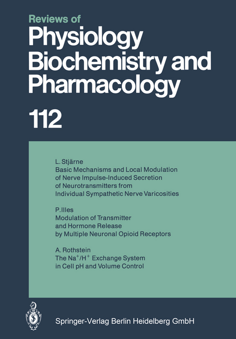 Reviews of Physiology, Biochemistry and Pharmacology - M. P. Blaustein, O. Creutzfeldt, H. Grunicke, E. Habermann, H. Neurath, S. Numa, D. Pette, B. Sakmann, U. Trendelenburg, K. J. Ullrich