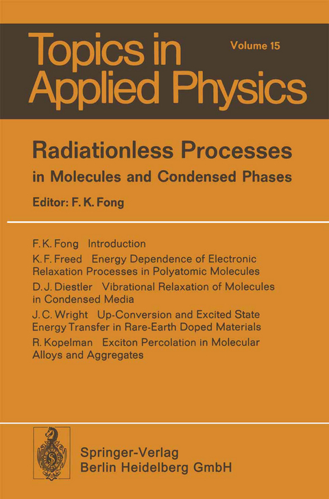 Radiationless Processes - 