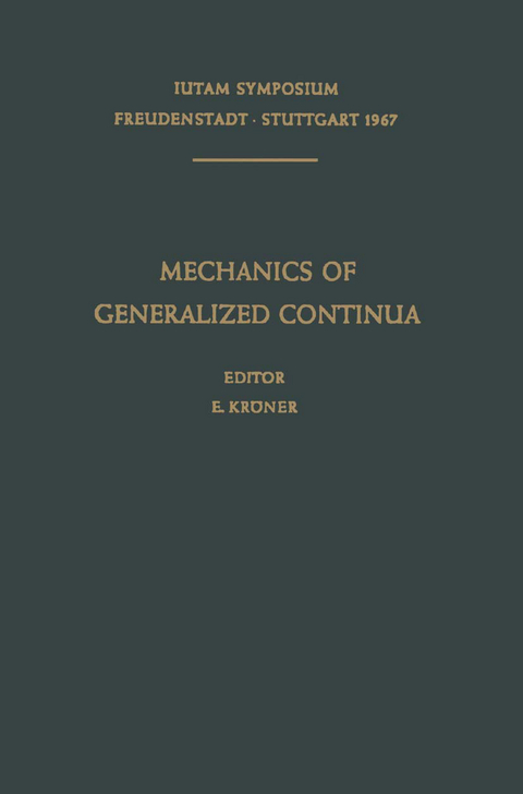 Mechanics of Generalized Continua - 