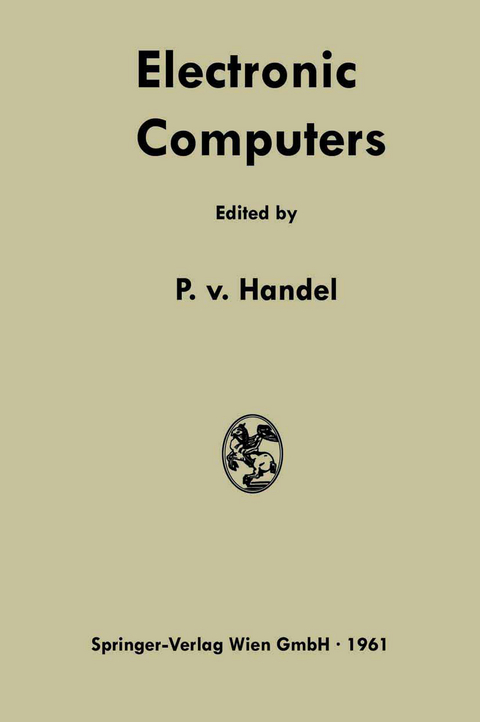 Electronic Computers - Paul Frhr von Handel