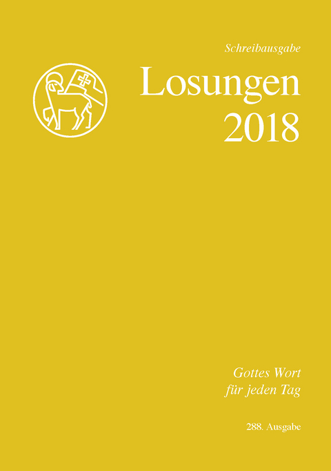 Die Losungen 2018 / Losungen 2018