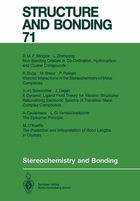 Stereochemistry and Bonding