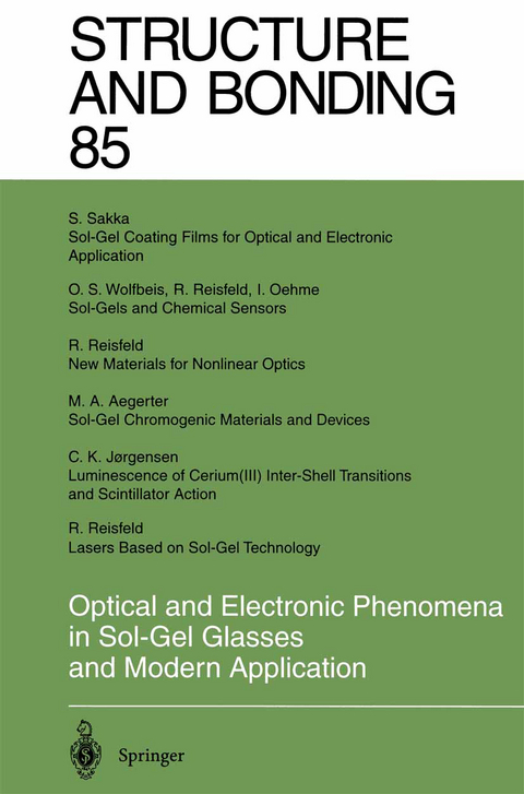 Optical and Electronic Phenomena in Sol-Gel Glasses and Modern Application - 