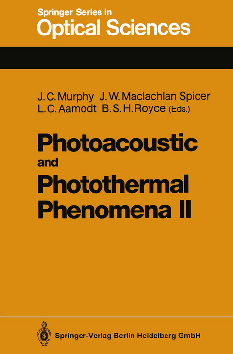 Photoacoustic and Photothermal Phenomena II - 