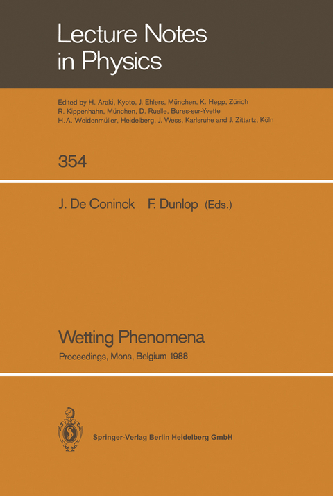 Wetting Phenomena - 