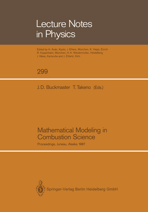 Mathematical Modeling in Combustion Science - 