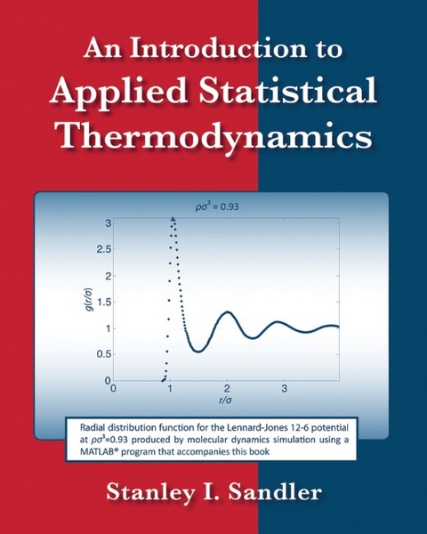 An Introduction to Applied Statistical Thermodynamics - Stanley I. Sandler