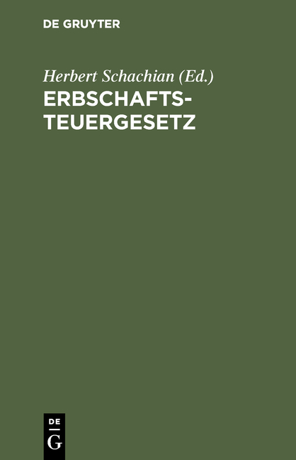 Erbschaftsteuergesetz - 