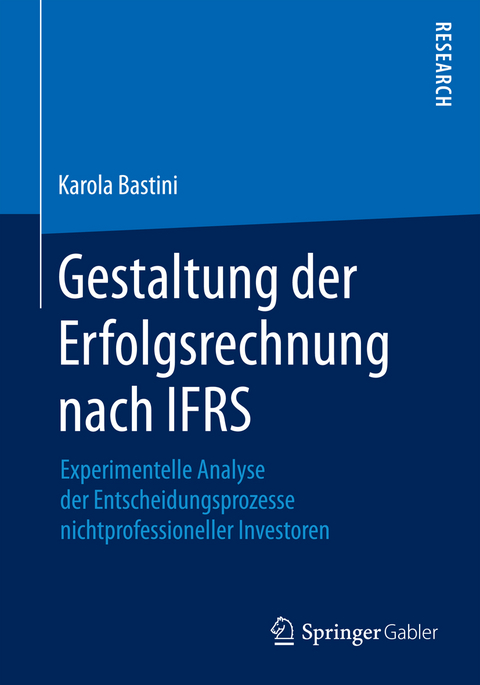 Gestaltung der Erfolgsrechnung nach IFRS - Karola Bastini