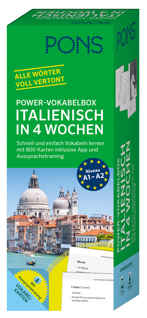 PONS Power-Vokabelbox Italienisch in 4 Wochen