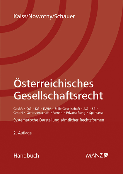 Österreichisches Gesellschaftsrecht - 