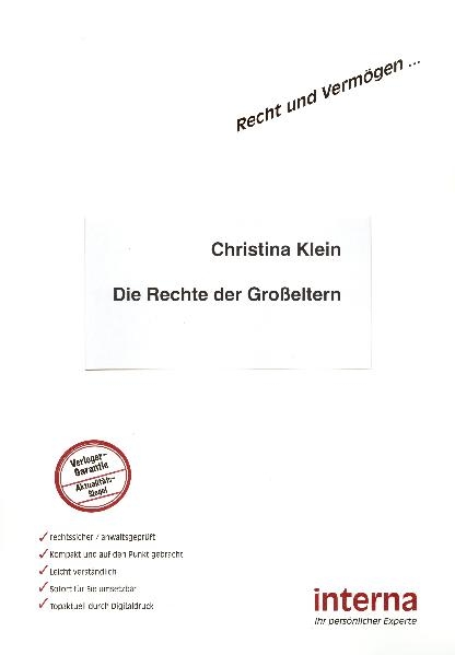 Die Rechte der Grosseltern - Christina Klein