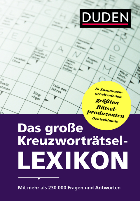 Das große Kreuzworträtsel-Lexikon -  Dudenredaktion