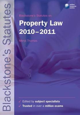 Blackstone's Statutes on Property Law - 