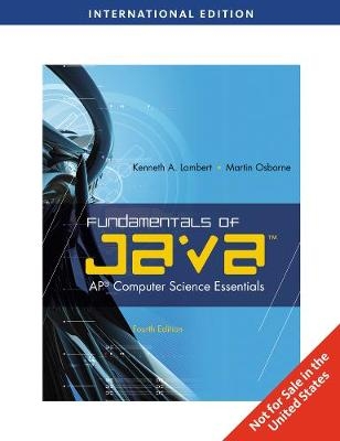 Fundamentals of Java - Kenneth Lambert, Martin Osborne