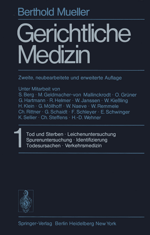 Gerichtliche Medizin - B. Mueller