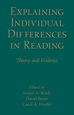 Explaining Individual Differences in Reading - 