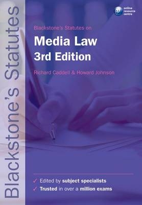 Blackstone's Statutes on Media Law - 