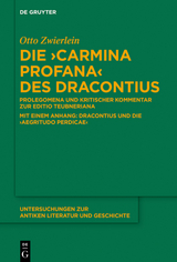 Die "Carmina profana" des Dracontius - Otto Zwierlein