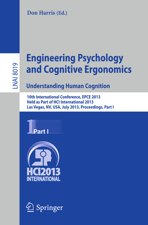 Engineering Psychology and Cognitive Ergonomics. Understanding Human Cognition - 