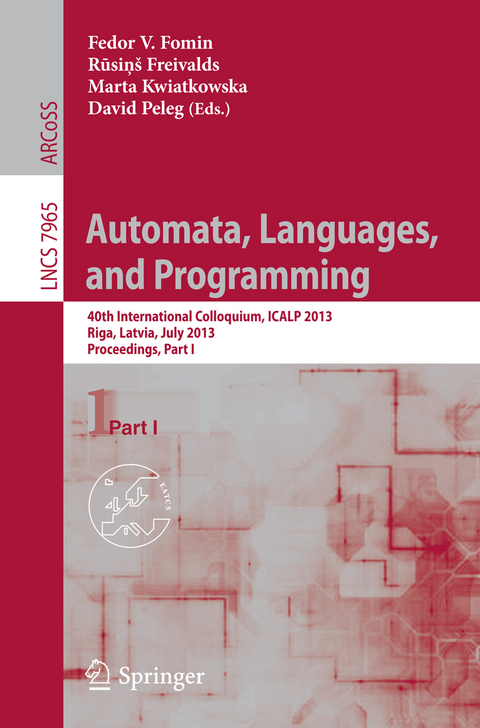 Automata, Languages, and Programming - 