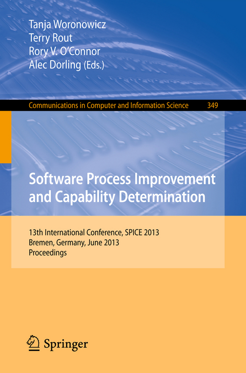 Software Process Improvement and Capability Determination - 