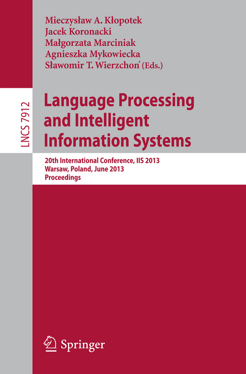 Language Processing and Intelligent Information Systems - 