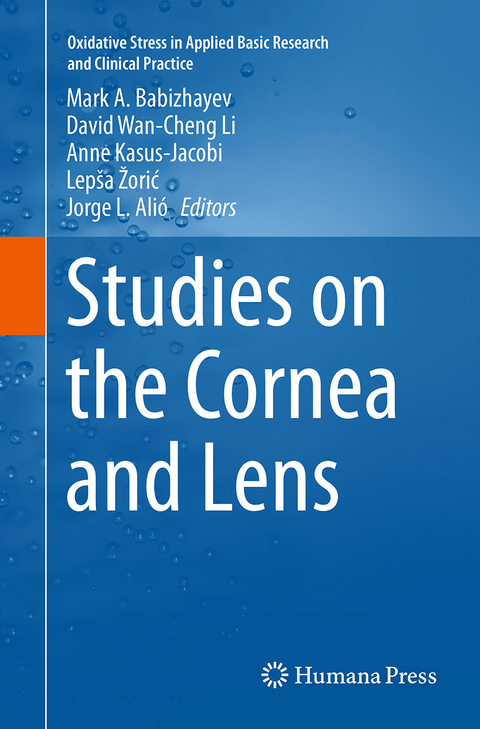 Studies on the Cornea and Lens - 