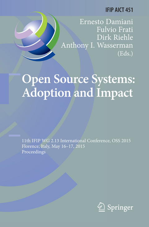 Open Source Systems: Adoption and Impact - 